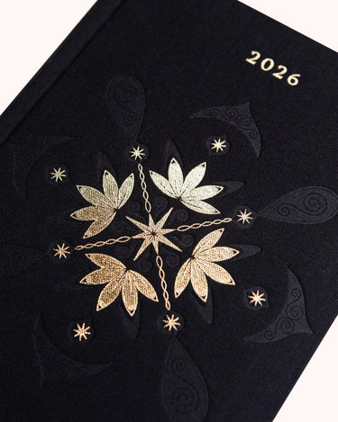 2026 Daily Planner - Onyx Black